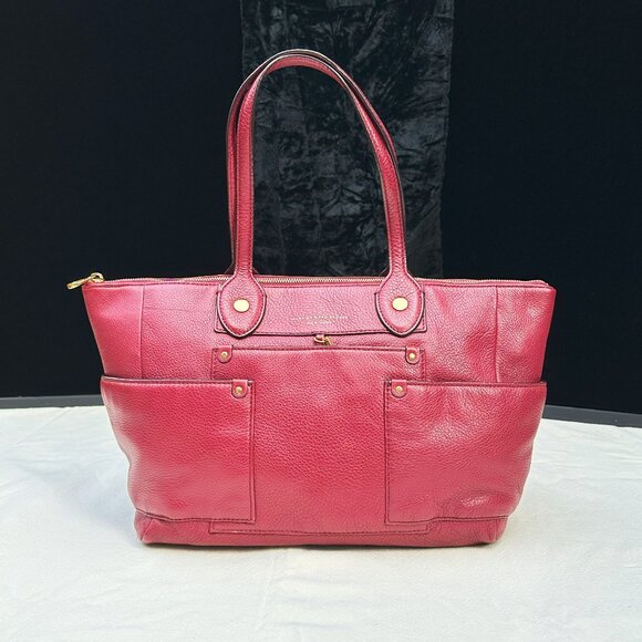 Marc by Marc Jacobs Burgundy Red Leather Tote Bag - Picture 1 of 7